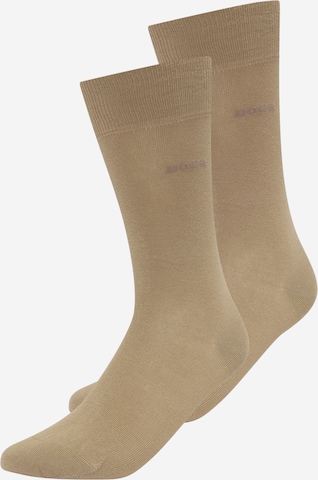 Chaussettes BOSS Orange en beige : devant