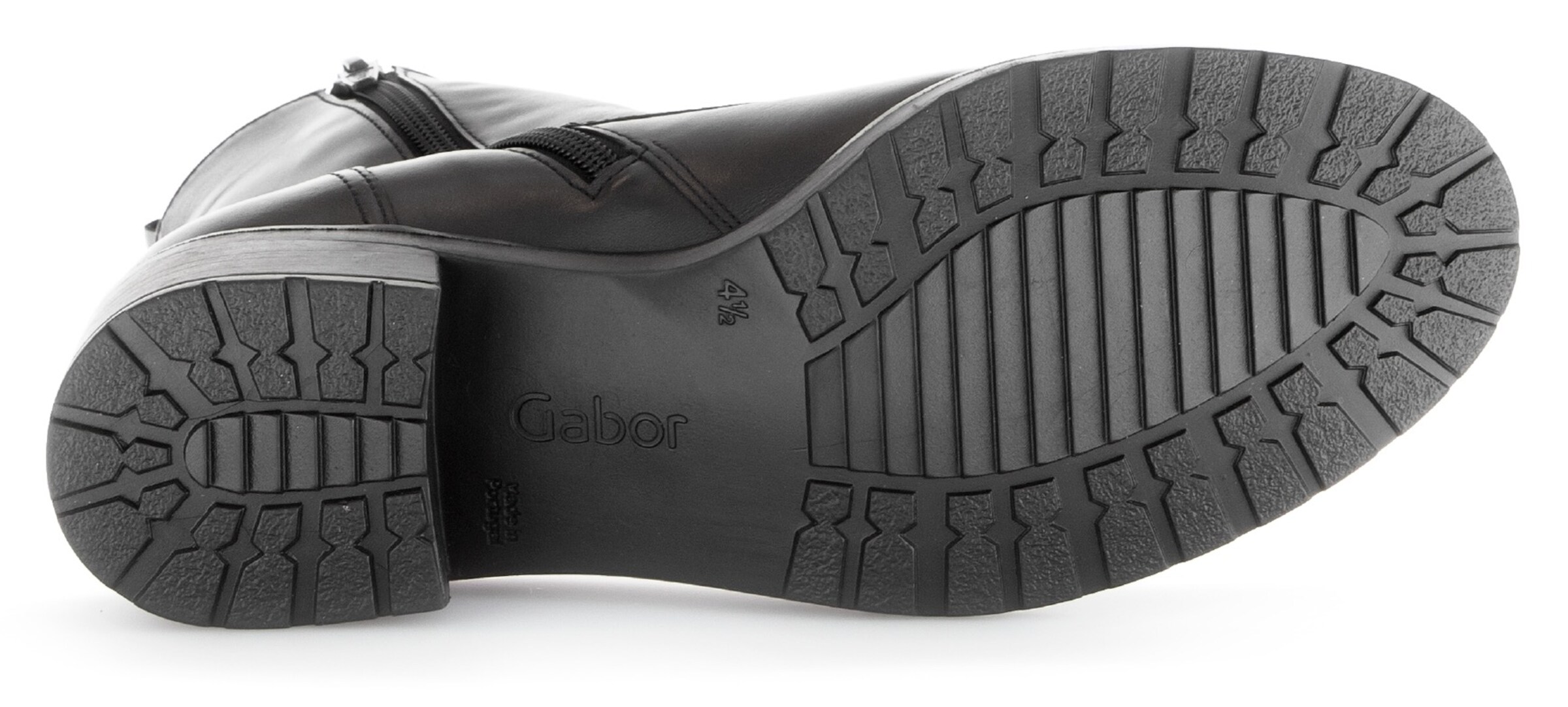 GABOR Schnürstiefelette in Schwarz