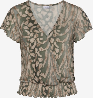LASCANA Shirt in Brown: front