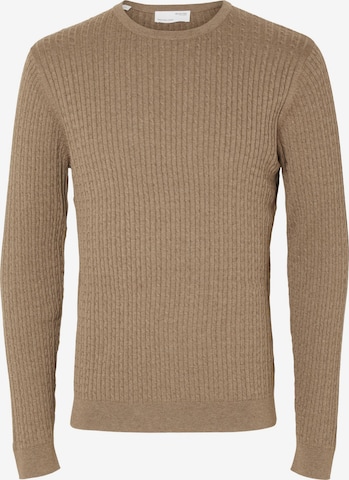 Pullover 'Berg' di SELECTED HOMME in marrone: frontale
