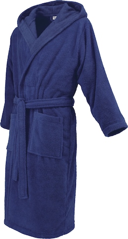 celodoro Long Bathrobe 'Home & Spa Collection' in Blue: front