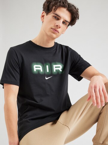 Nike Sportswear Póló 'AIR' - fekete: elől