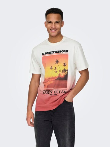 Only & Sons Shirt 'KELLAN' in Wit: voorkant