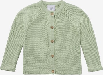 Stellou & Friends Gebreid vest in Groen: voorkant