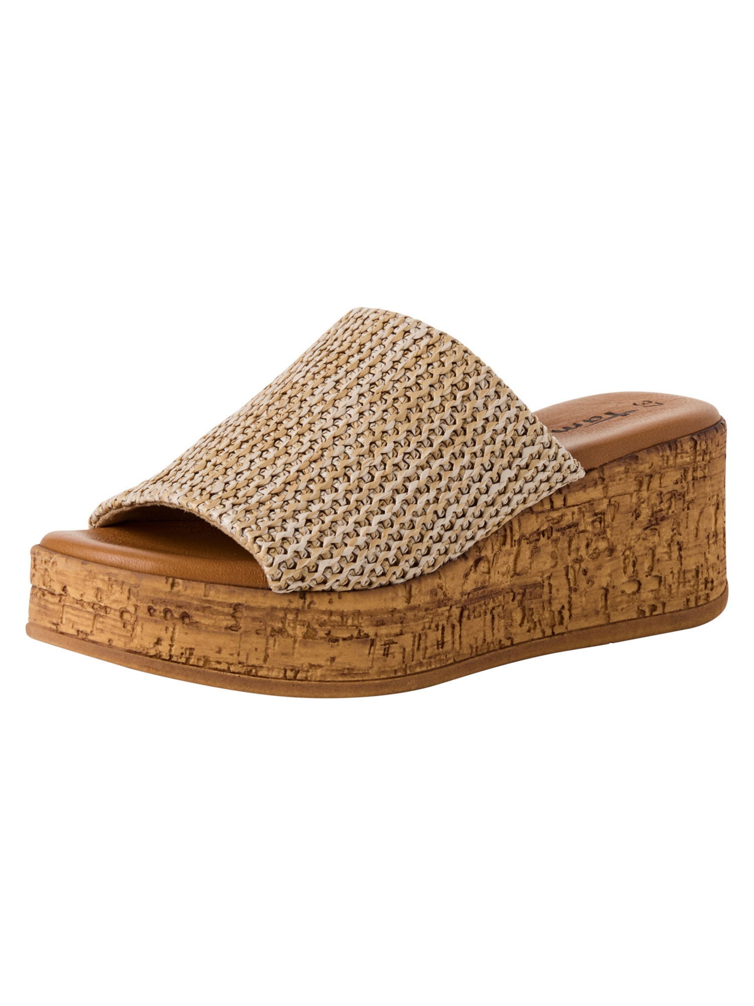 Tamaris Mules in Beige: front