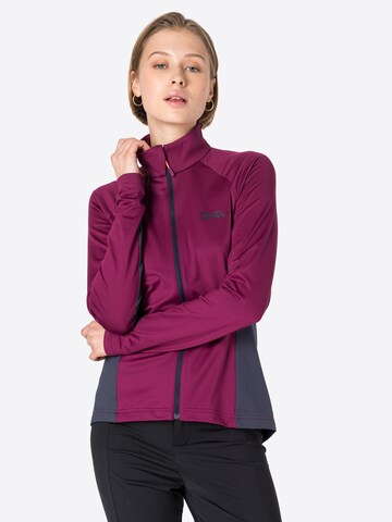 JACK WOLFSKIN Sportsweatjacke in Lila: predná strana