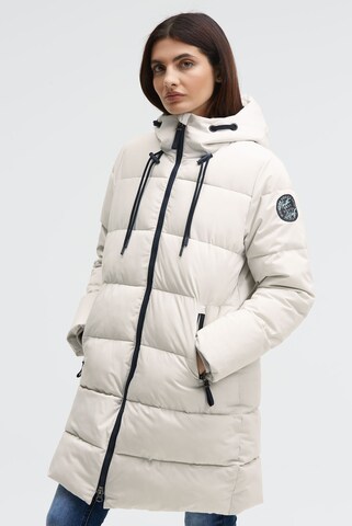 Soccx Winter Coat in White: front
