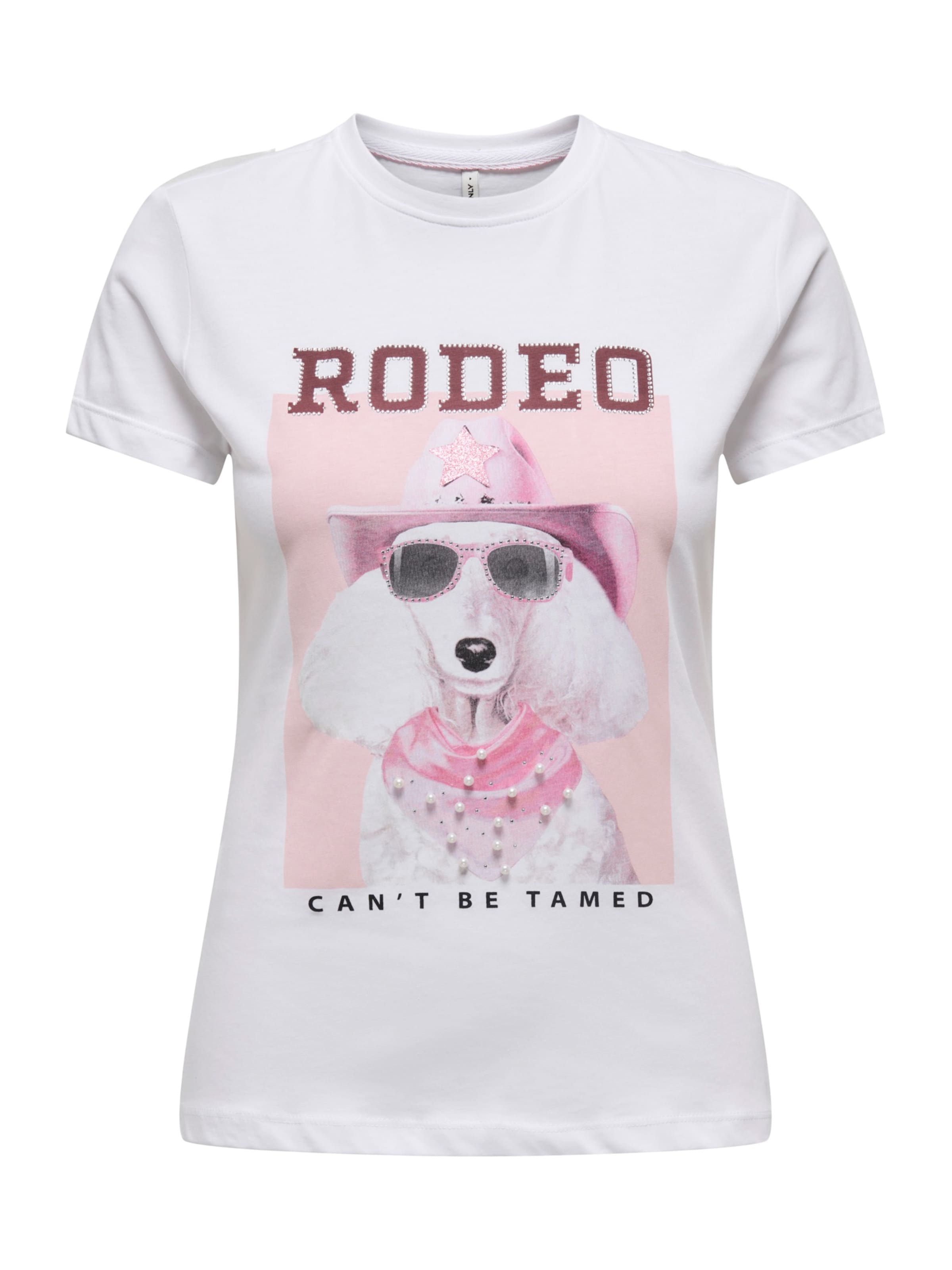 ONLY Shirt 'ONLVIBE' in Wit: voorkant