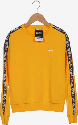 FILA Sweatshirt & Zip-Up Hoodie in XS in Yellow: front