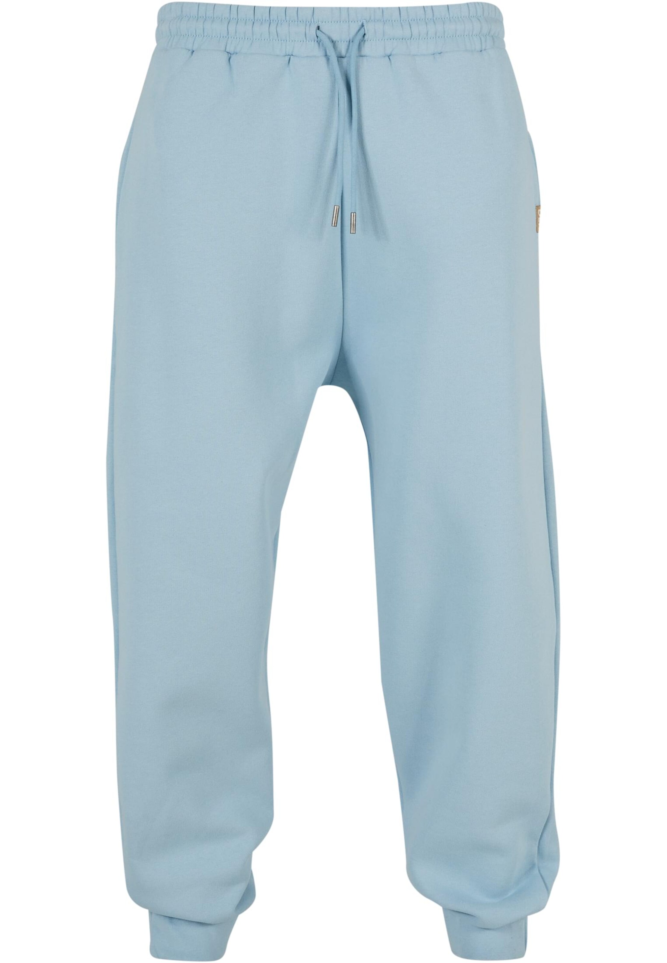 DEF Tapered Trousers in Blue: front