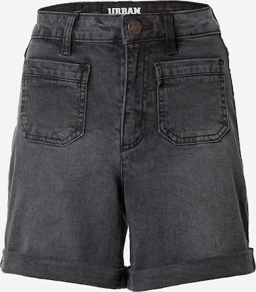 Urban Classics Regular Jeans in Black: front