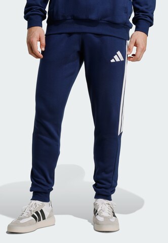 ADIDAS PERFORMANCE - Tapered Calças de desporto 'Tiro26 League' em azul: frente
