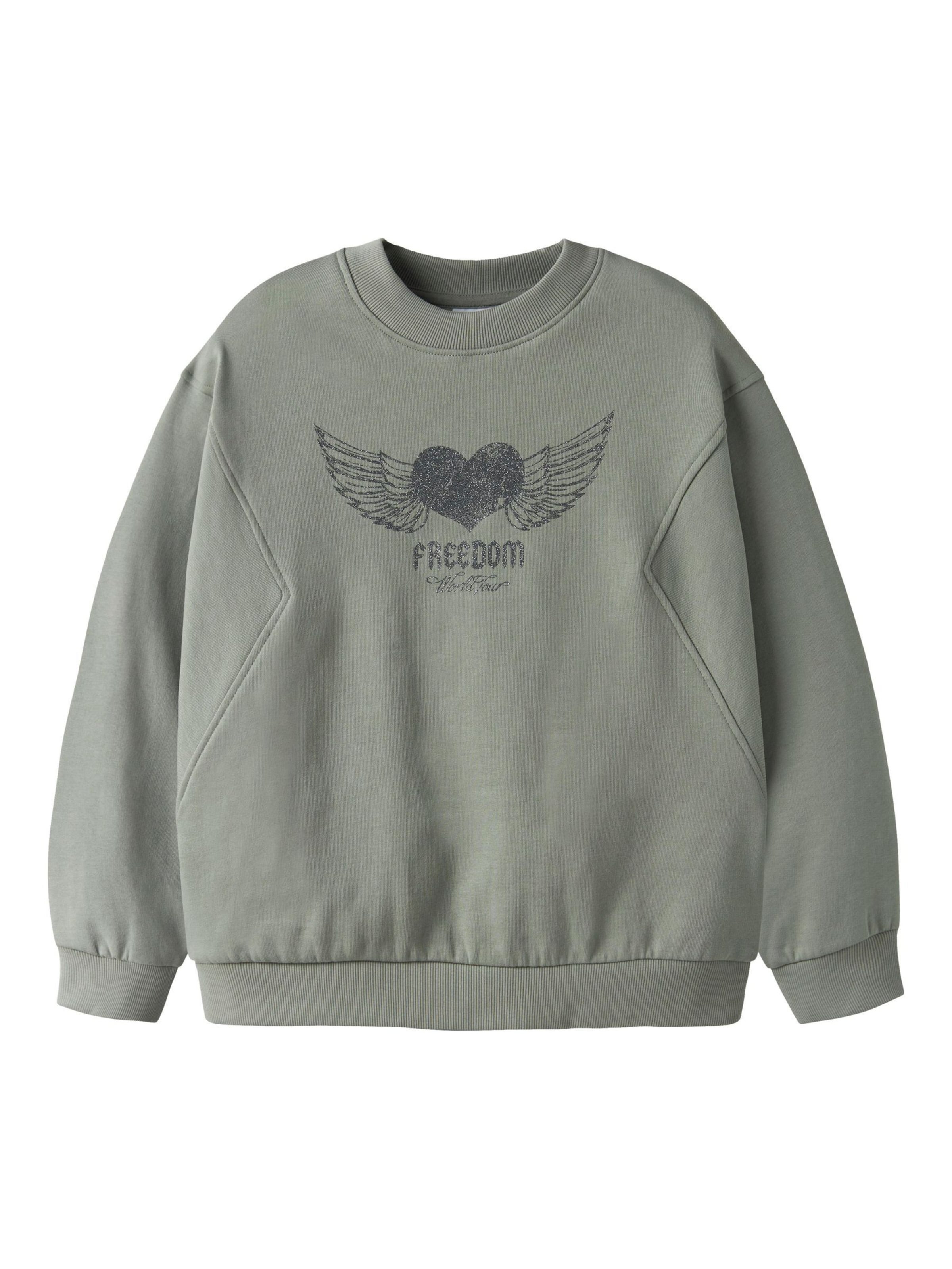 NAME IT - Sudadera en gris: frente