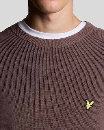 Lyle & Scott Pullover 'Engineered' in Braun