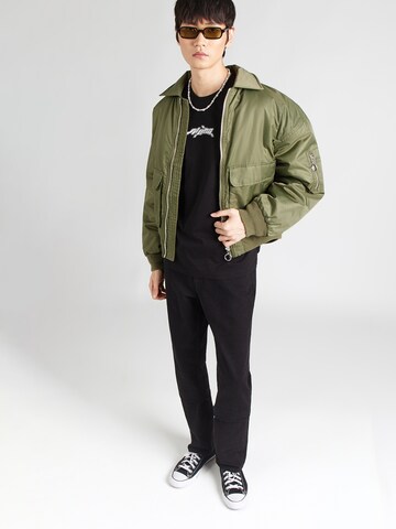 ALPHA INDUSTRIES Póló - fekete