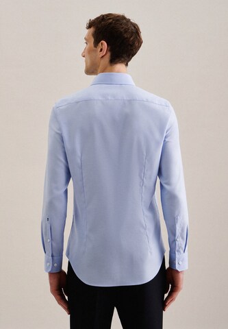 SEIDENSTICKER Slim fit Zakelijk overhemd 'SMART ESSENTIALS' in Blauw