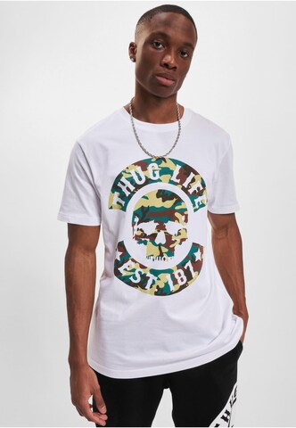 Thug Life Shirt in White: front