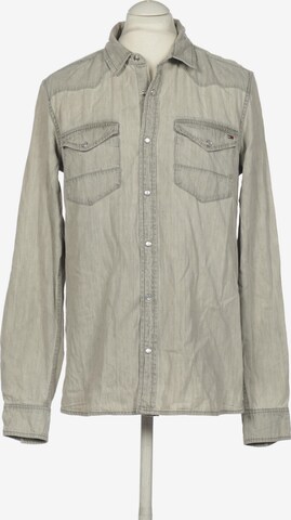 Tommy Jeans Button Up Shirt in L in Grey: front
