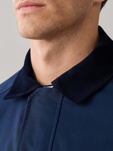 Hackett London Between-Seasons Coat in Blue