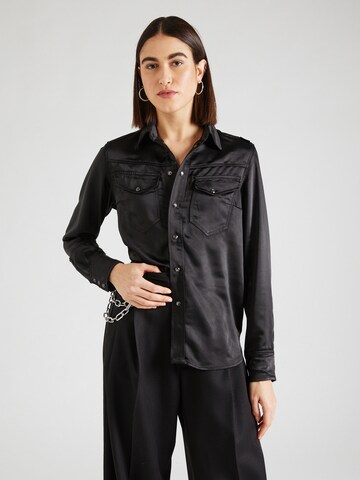 G-Star RAW Blouse in Zwart: voorkant