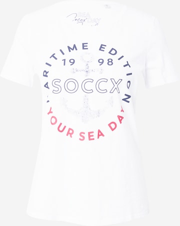 Soccx Shirt in Wit: voorkant