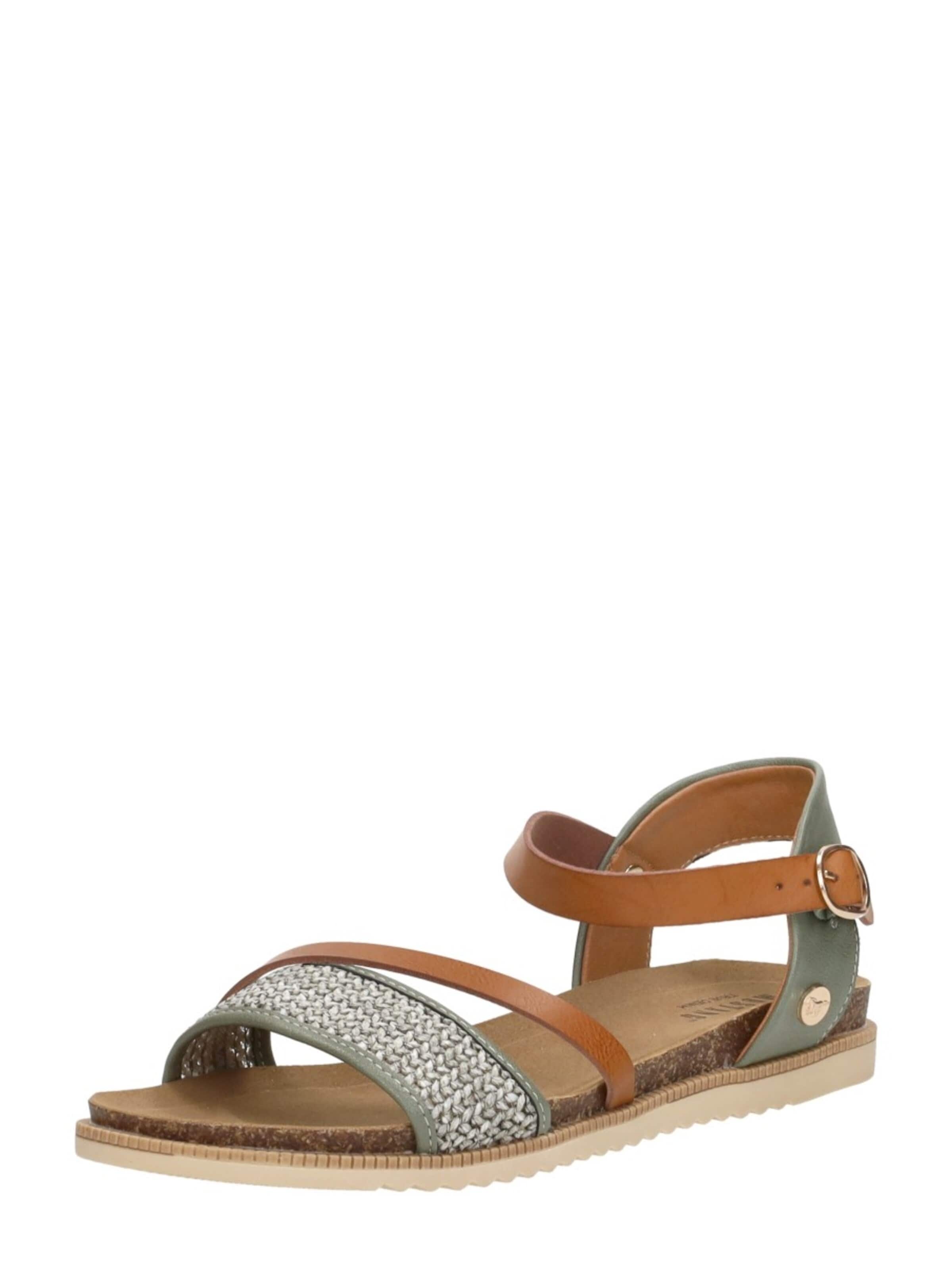 MUSTANG Sandal 'Sandalen Plat' in Green