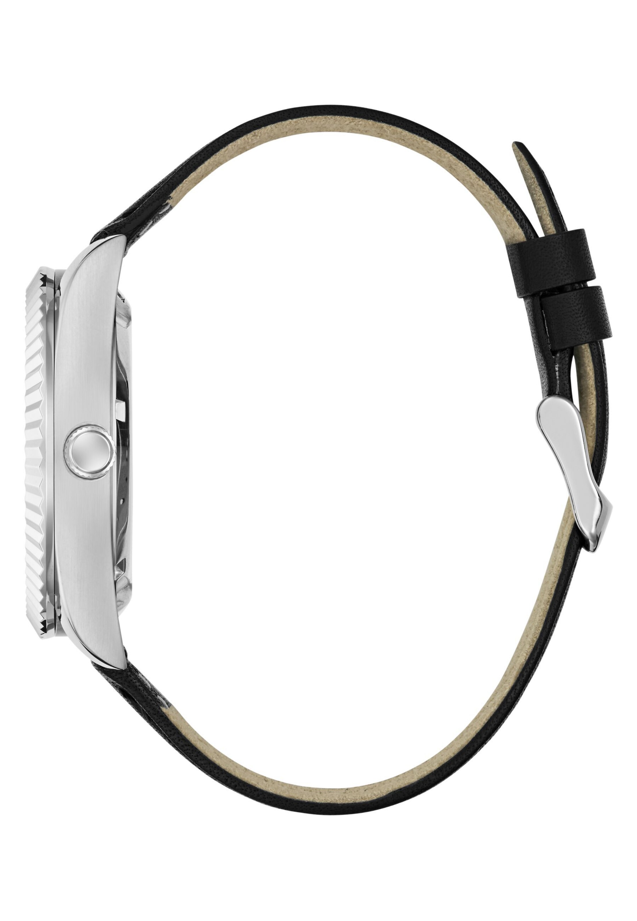 GUESS Analoog horloge 'CONNOISSEUR' in Zwart