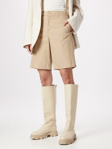 s.Oliver - regular Pantalón chino en beige: frente