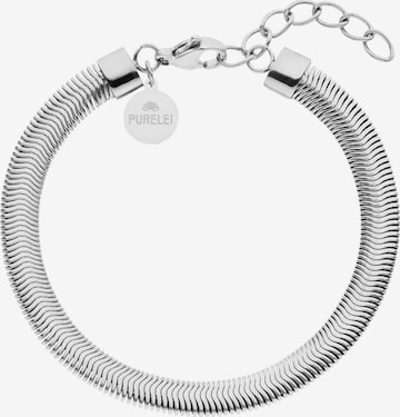 PURELEI Armband 'Flow' in Silber: Vorderseite