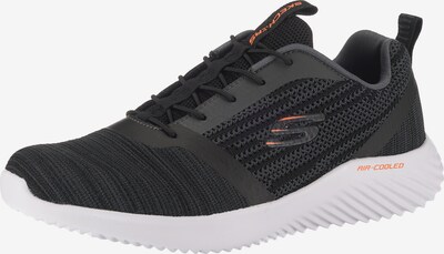 SKECHERS Sneakers 'Bounder' in mottled grey / Dark orange / Black, Item view