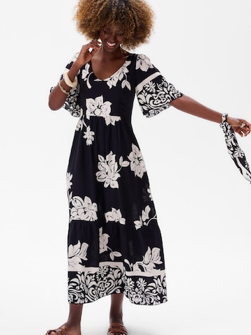 Blue Shadow Dress in Black: front