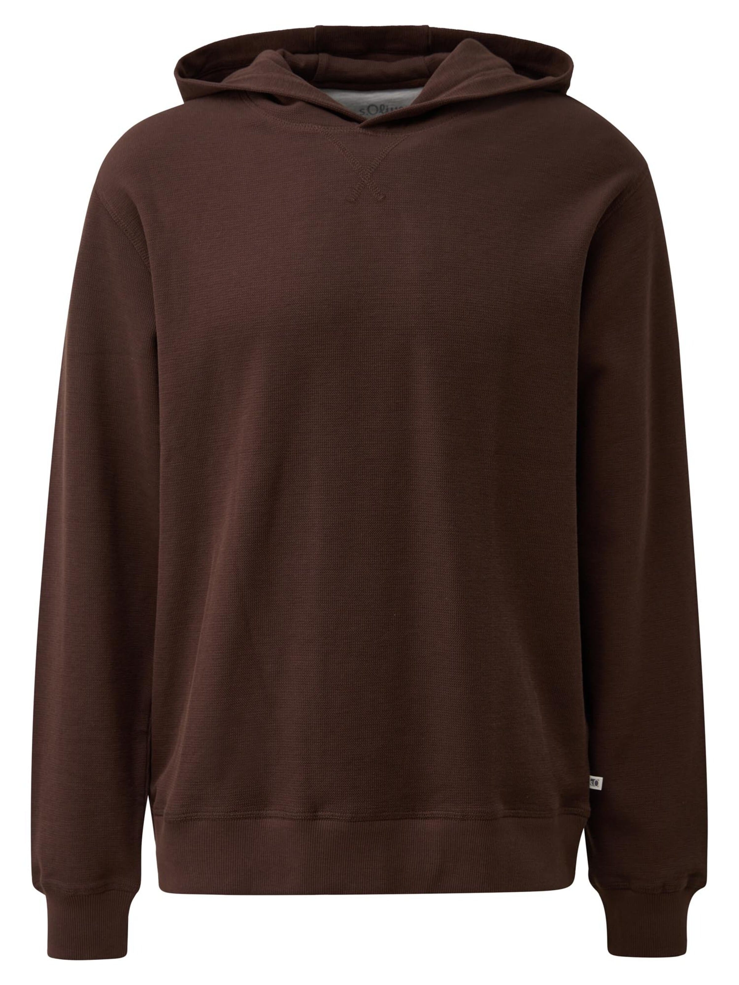 s.Oliver Sweatshirt in Braun: Vorderseite