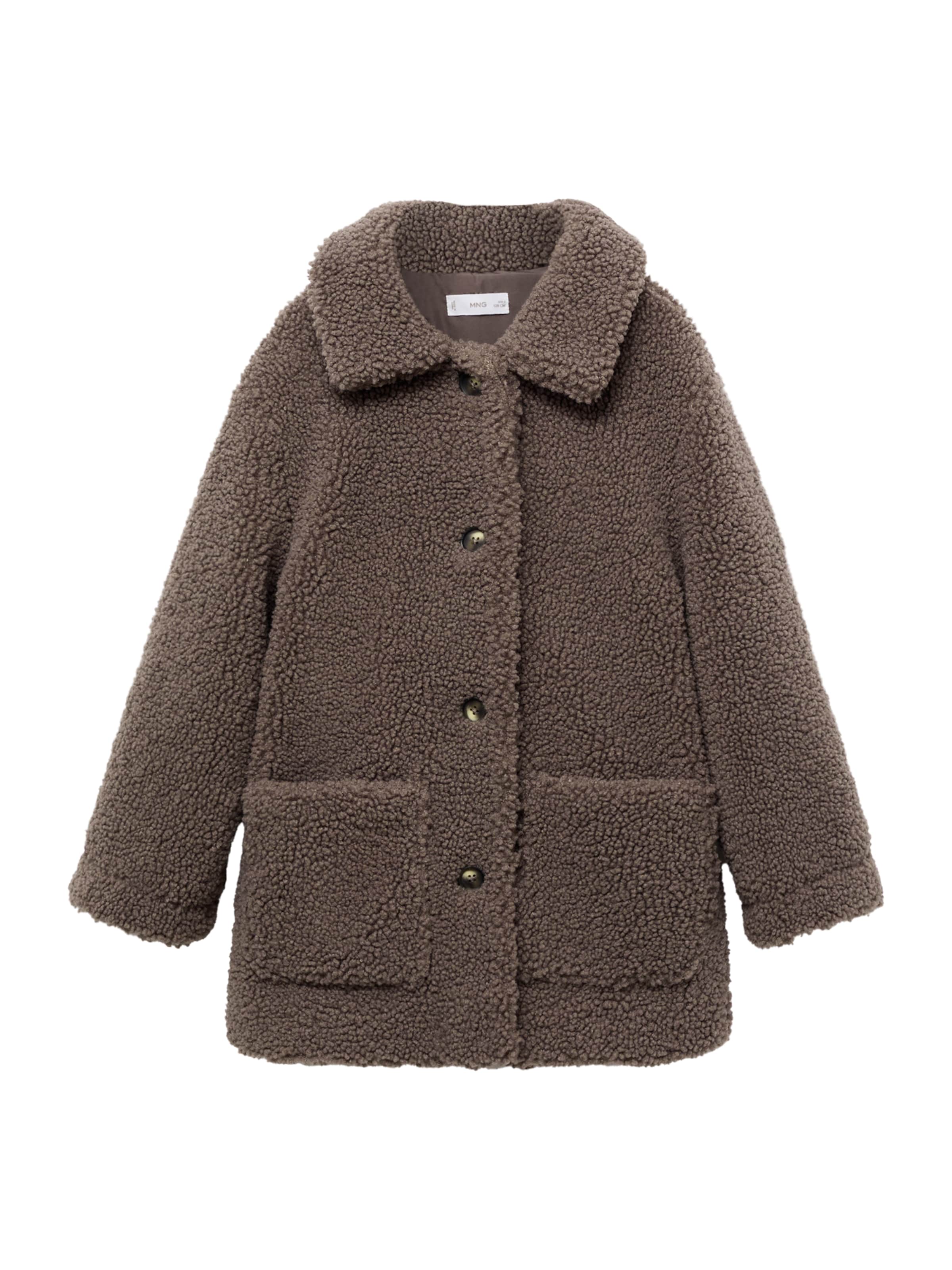 MANGO KIDS Kabát - Hnedá: predná strana