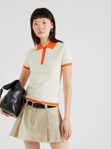 Pull-over Monki en beige : devant