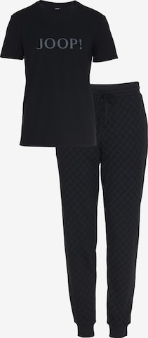 JOOP! Pyjama kort 'Comfort' in Zwart: voorkant
