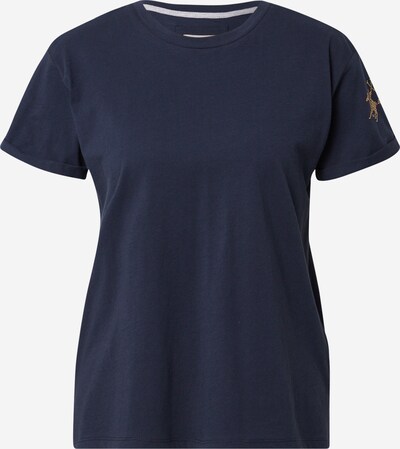 Tricou La Martina pe albastru închis / auriu, Vizualizare produs