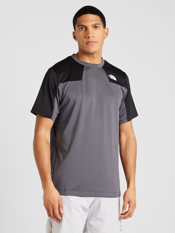 THE NORTH FACE - Camiseta funcional en gris: frente