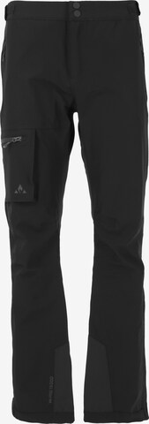 Whistler Regular Workout Pants 'Maze' in Black: front