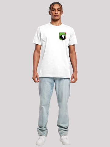 T-Shirt 'Looney Tunes Marvin The Martian Face' F4NT4STIC en blanc