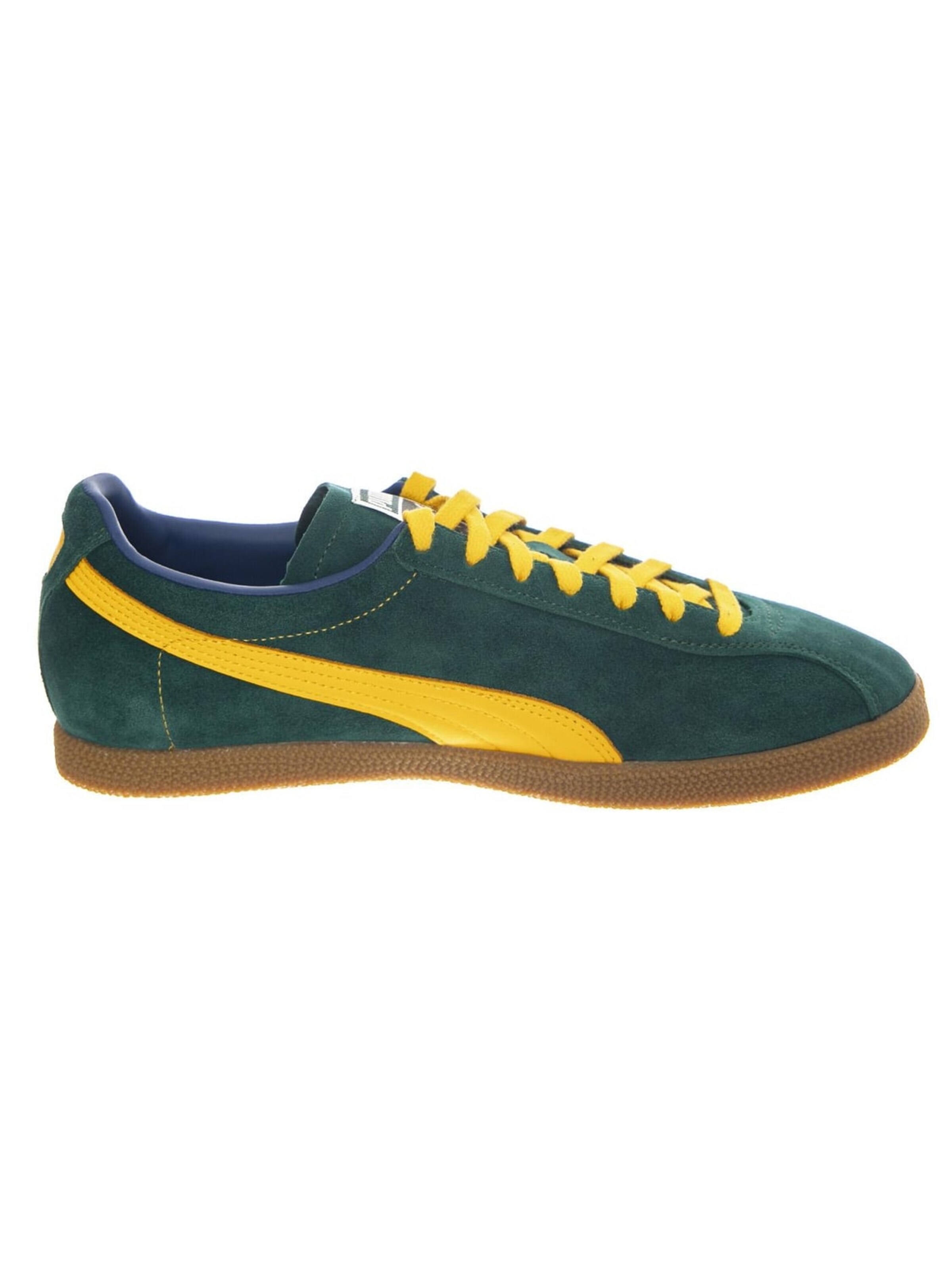 PUMA Athletic lace-up shoe 'Brasil Dark Myrtle / Tangerine' in Green