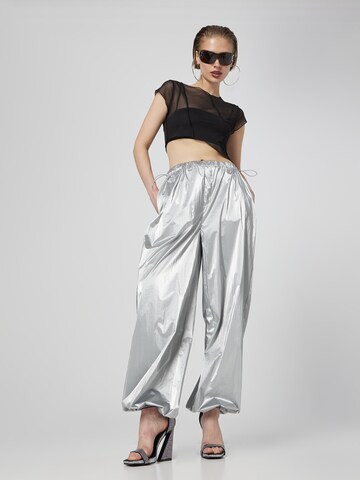 Wide Leg Pantalon 'Ylvi' VIERVIER en argent