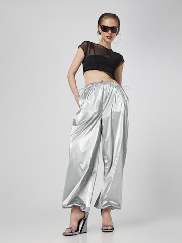 VIERVIER Wide leg Byxa 'Ylvi' i silver