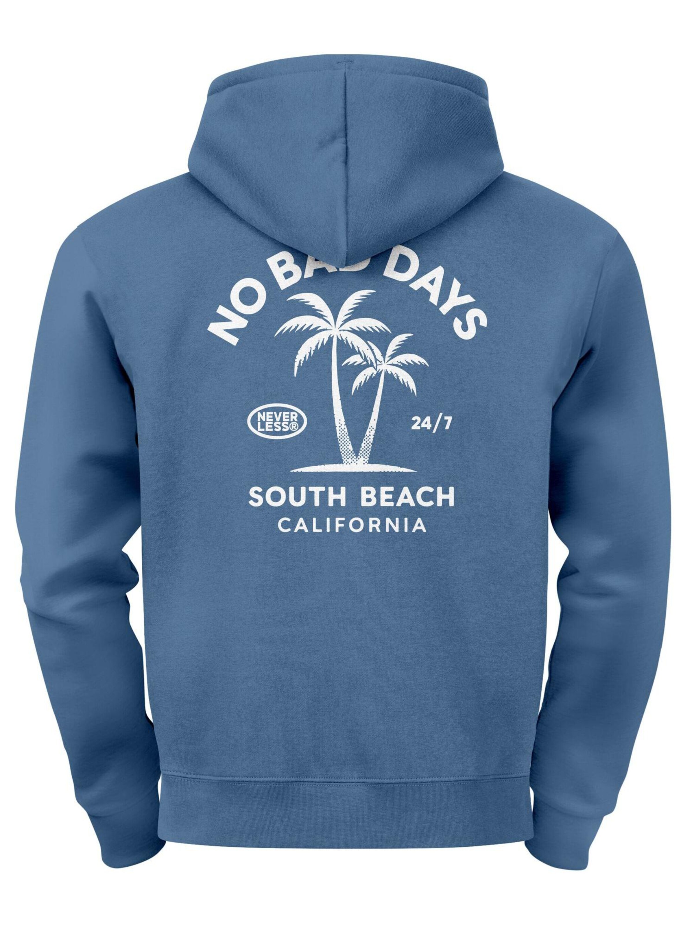 Neverless Sweatshirt 'No Bad Days'‌‌‌‌‌ in Blau