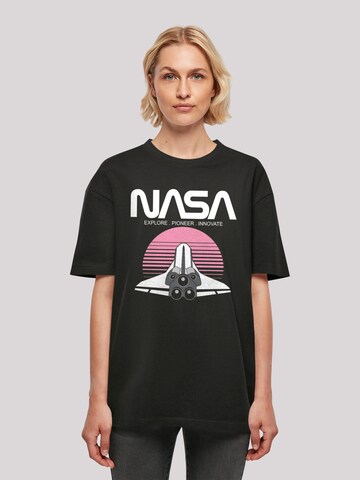 T-shirt oversize 'NASA Space Shuttle Sunset' F4NT4STIC en noir : devant