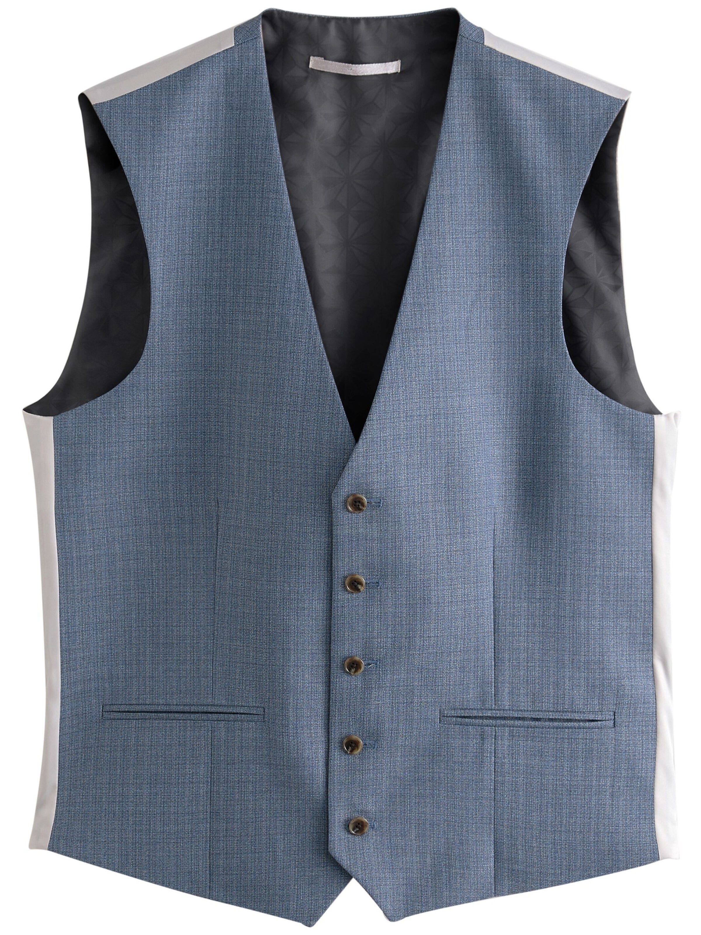 Next Suit vest in Blue: front