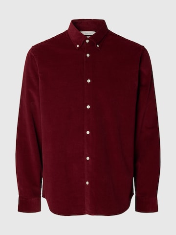 SELECTED - Ajuste regular Camisa 'SLHDanni' en rojo: frente