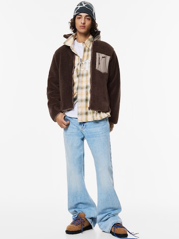 Pull&Bear Jacke 'STWD' in Braun: Vorderseite