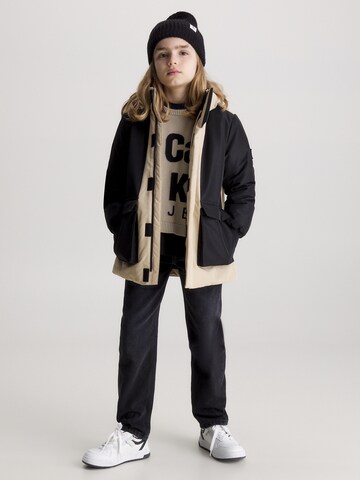 Calvin Klein Jeans Between-Season Jacket in Beige