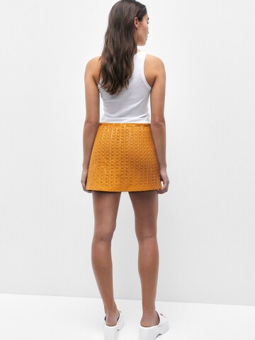 Pull&Bear Skirt in Orange