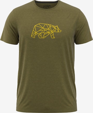 FORSBERG Shirt 'Finnson T-Shirt mit Brustlogo' in Grün: Vorderseite